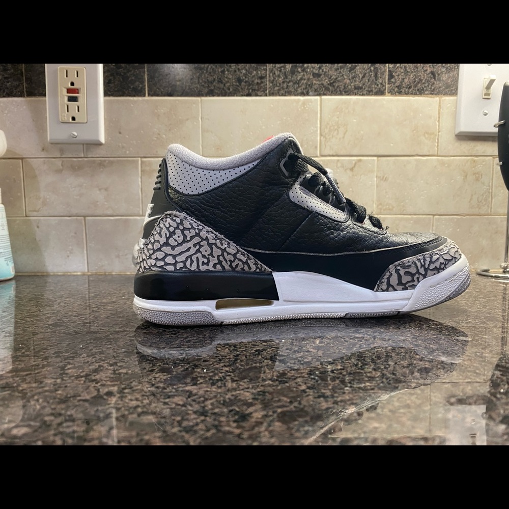 AIR JORDAN 3 RETRO GS Black Cement 5Y